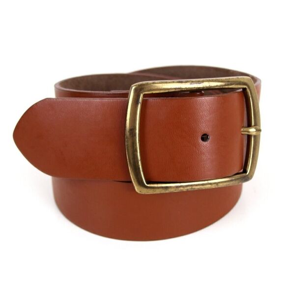 Old Navy BROWN GENUINE LEATHER 1.5"Wd DRESS CASUAL WOMEN'S BELT Sz M/L (X23 - Picture 6 of 13